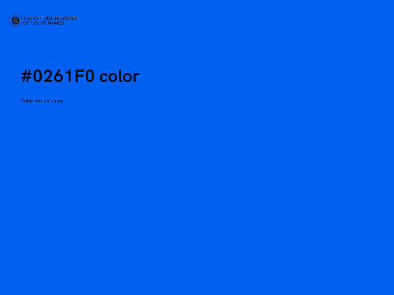 #0261F0 color image