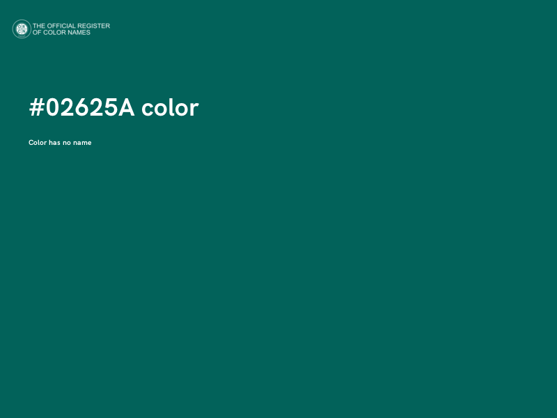 #02625A color image