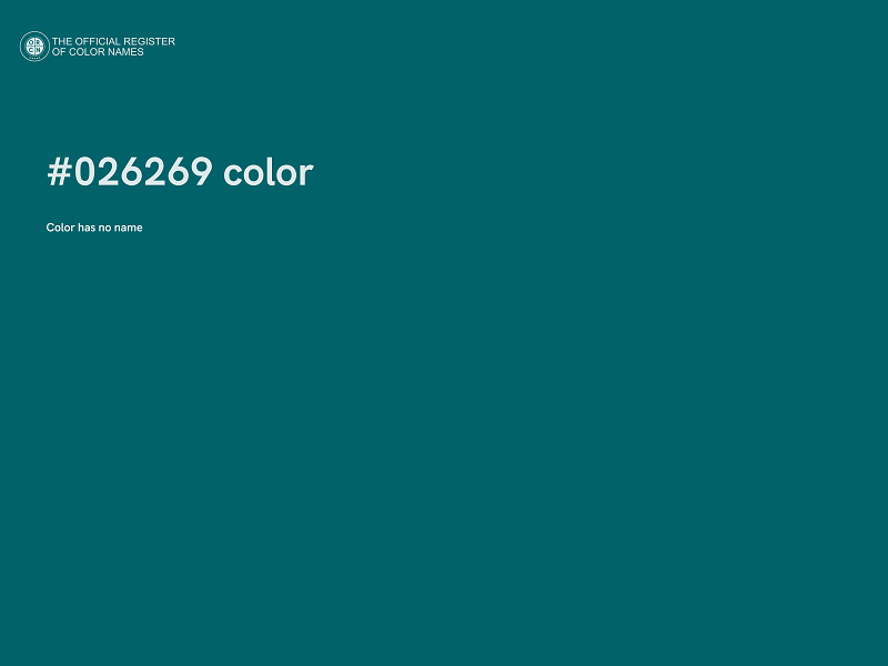 #026269 color image
