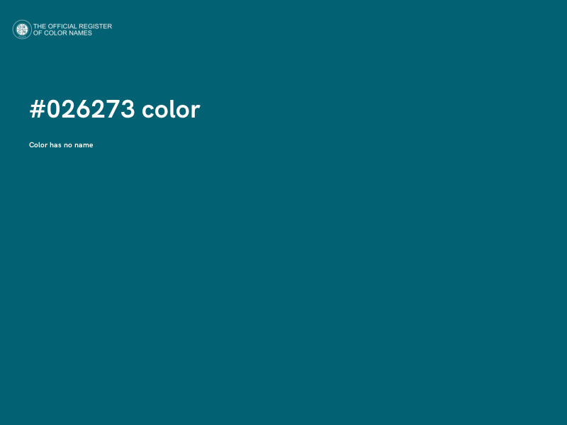 #026273 color image