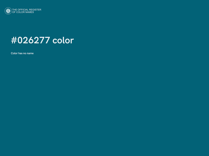 #026277 color image