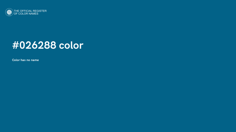 #026288 color image