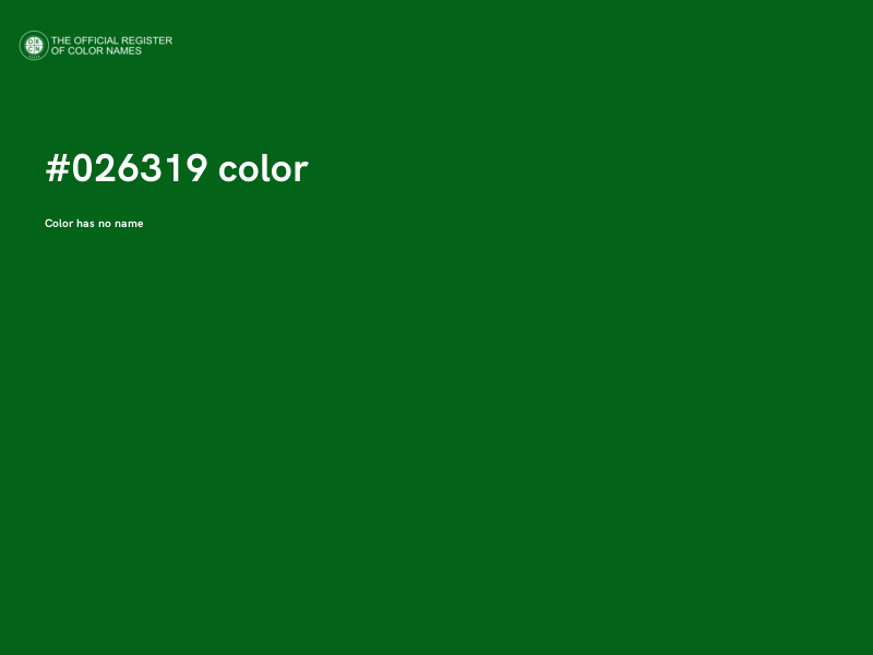 #026319 color image