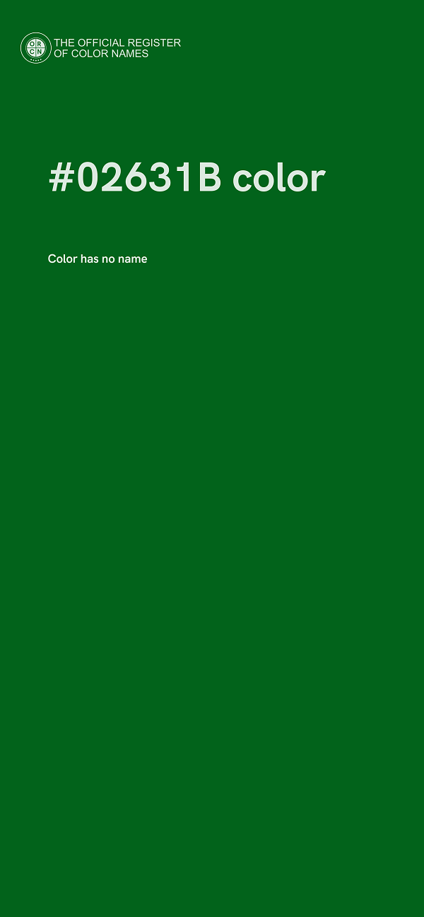 #02631B color image
