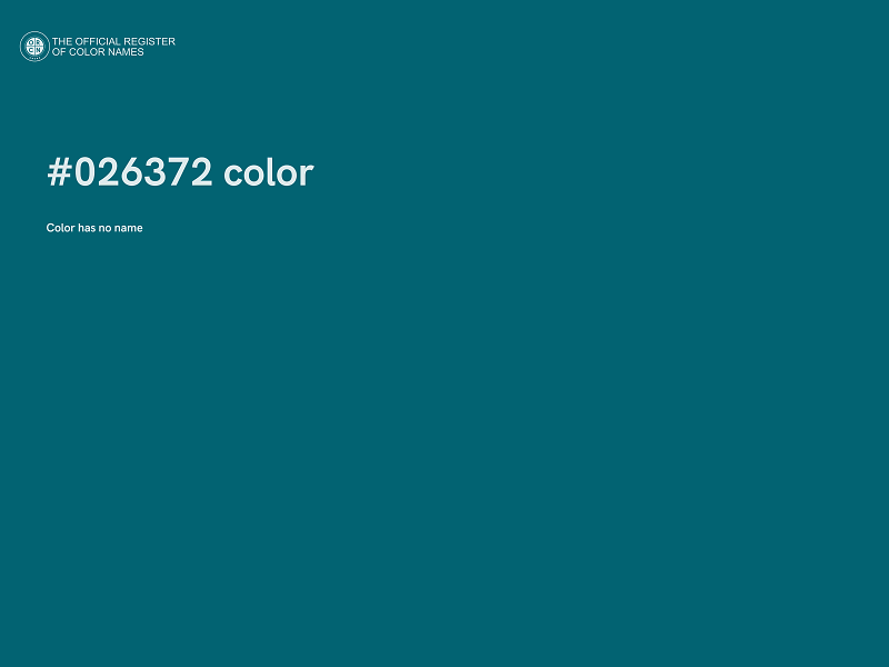 #026372 color image