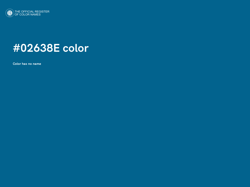 #02638E color image
