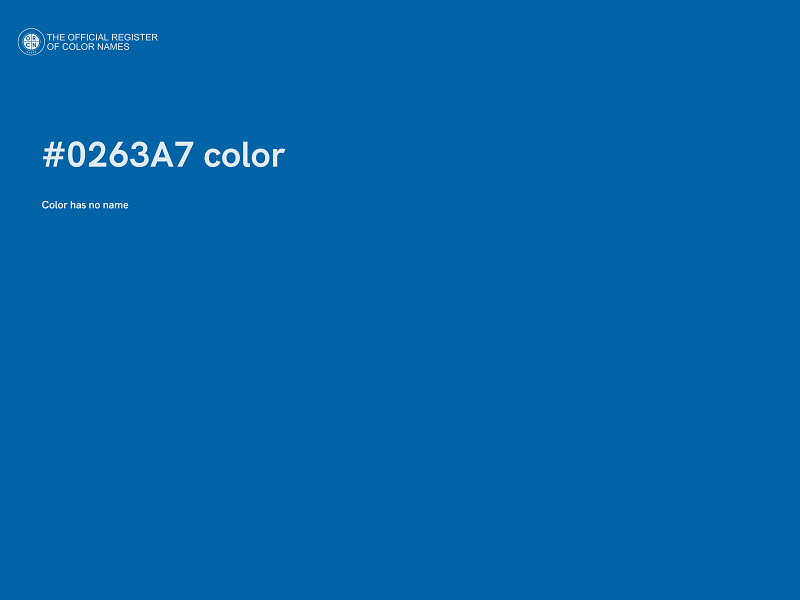 #0263A7 color image