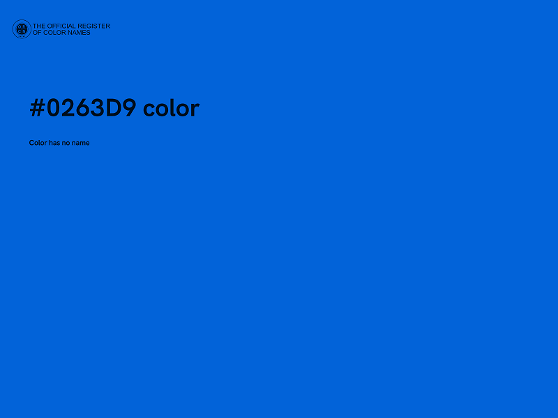 #0263D9 color image