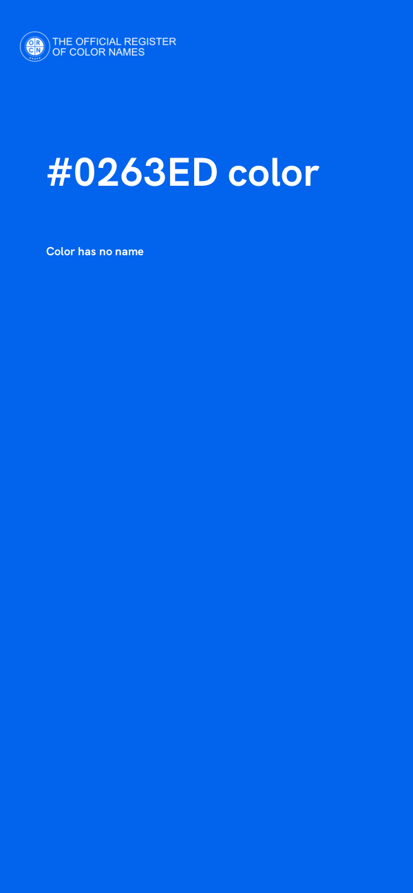 #0263ED color image