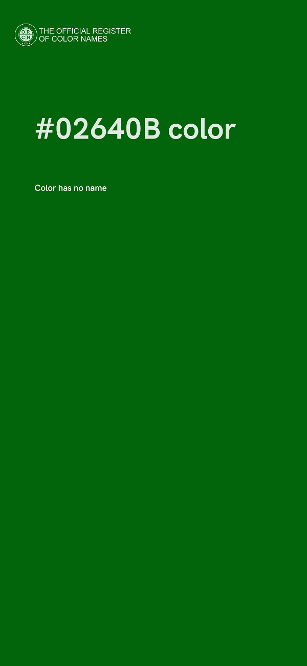 #02640B color image