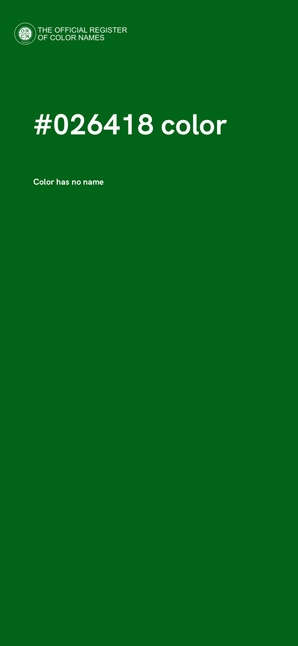 #026418 color image
