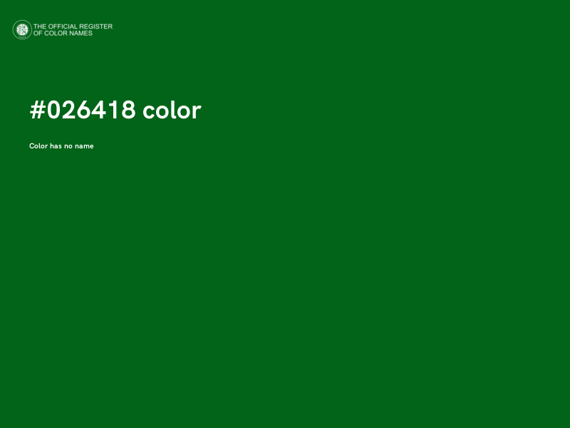 #026418 color image