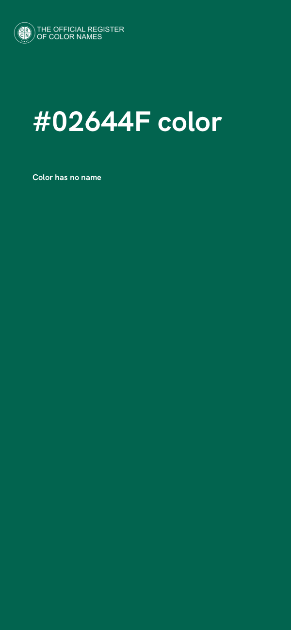 #02644F color image
