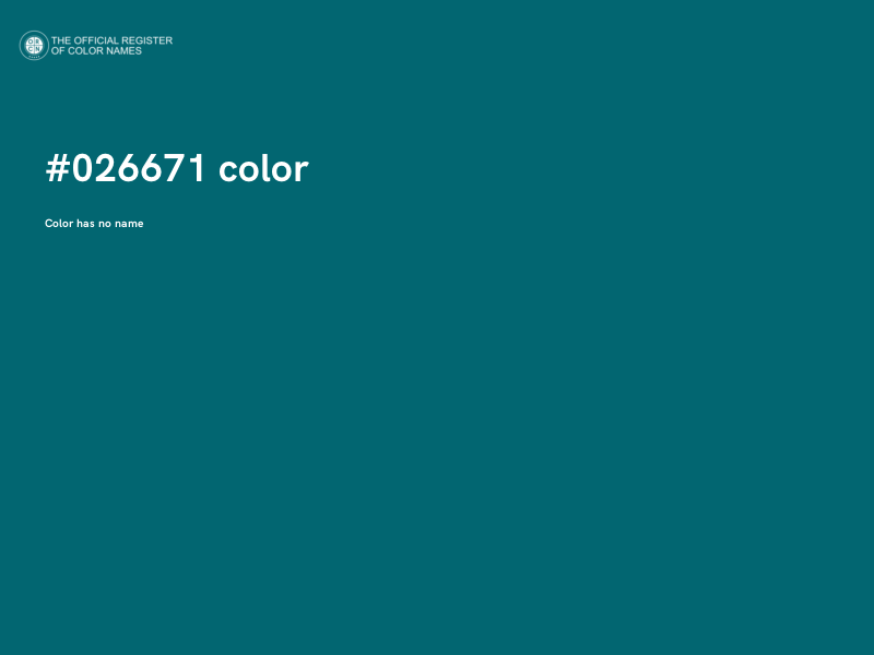 #026671 color image