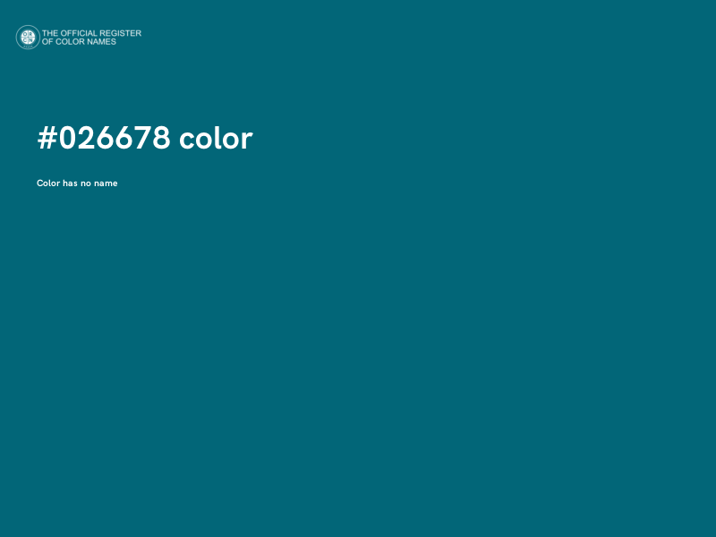 #026678 color image