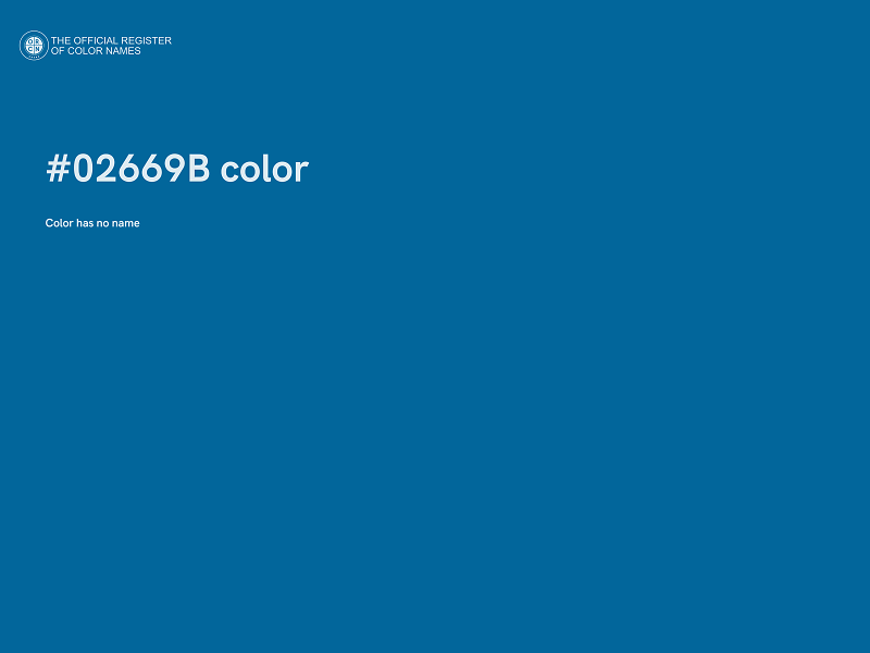#02669B color image