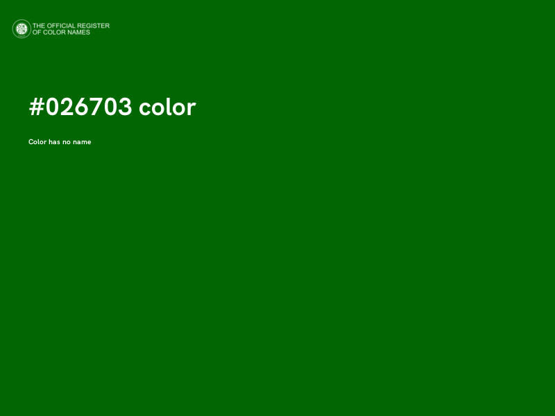 #026703 color image