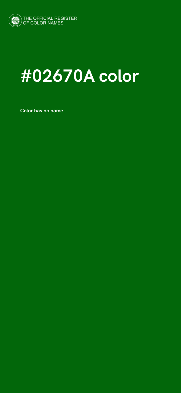 #02670A color image