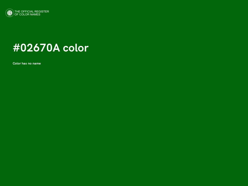 #02670A color image