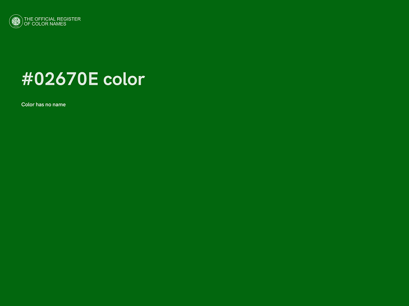 #02670E color image