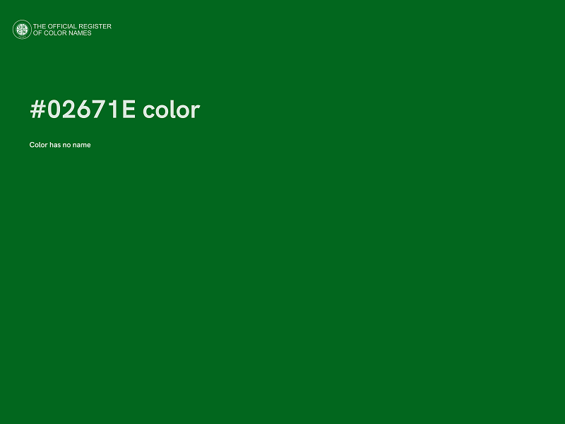 #02671E color image