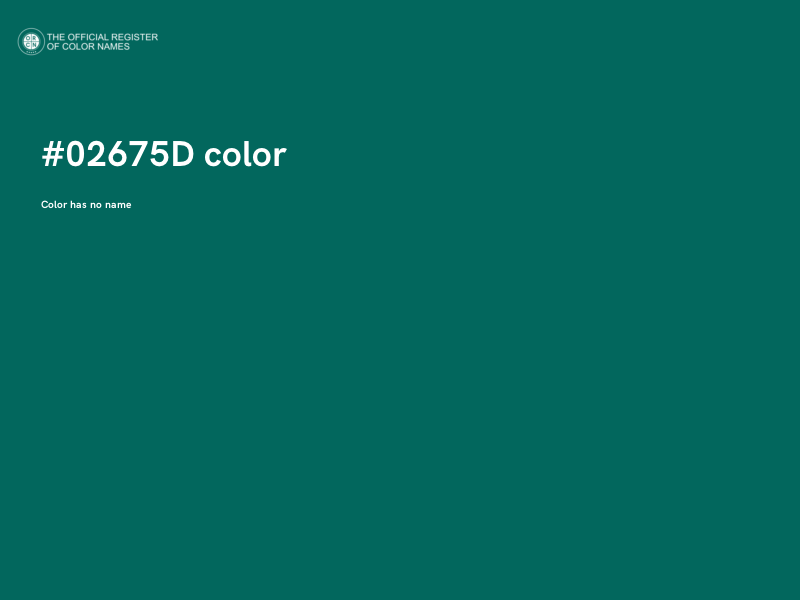 #02675D color image