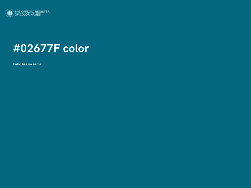 #02677F color image