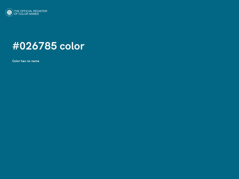 #026785 color image