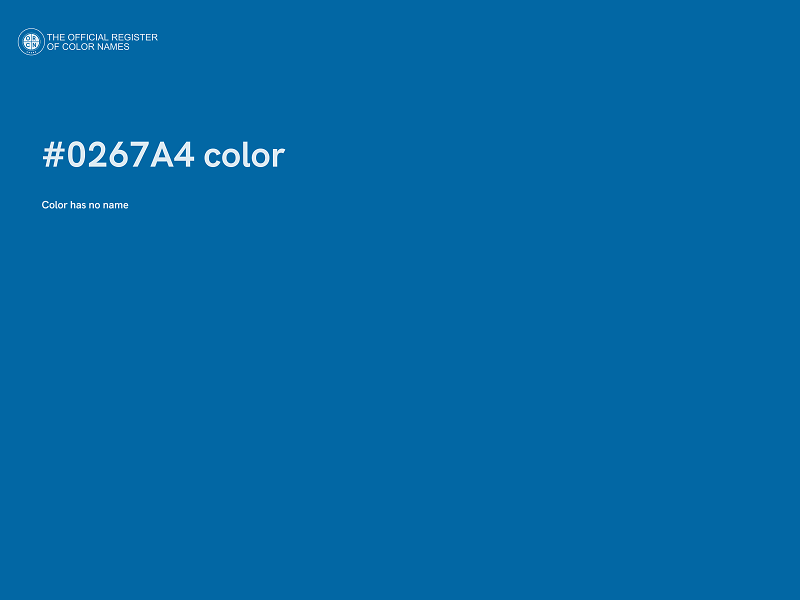 #0267A4 color image