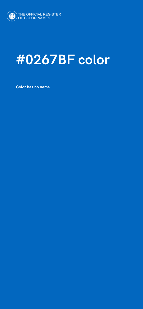 #0267BF color image