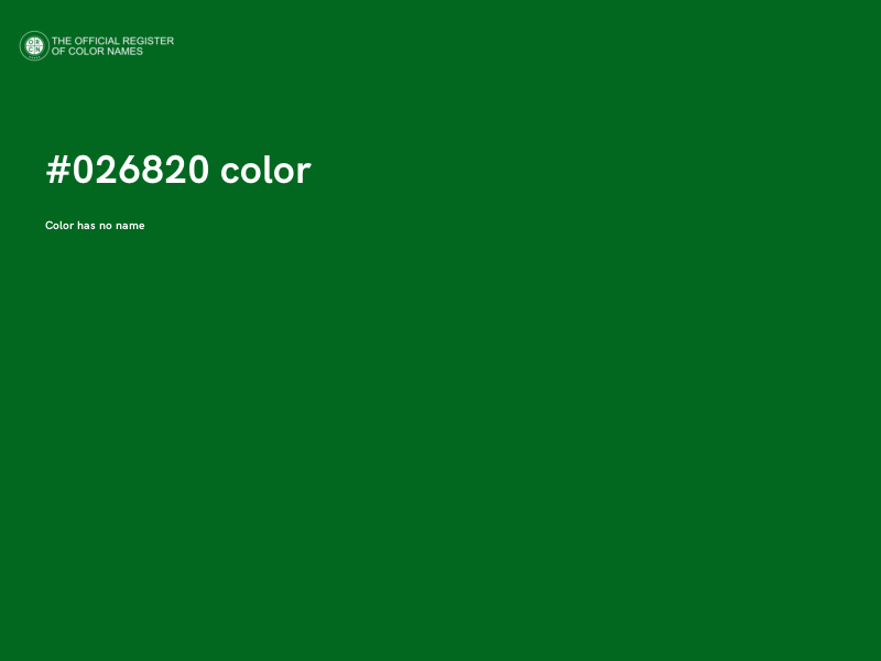 #026820 color image