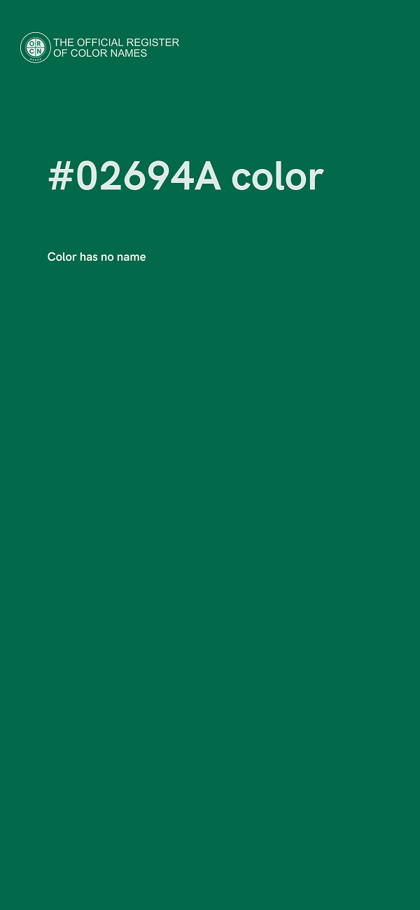 #02694A color image