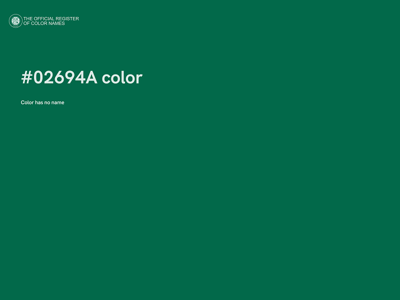 #02694A color image