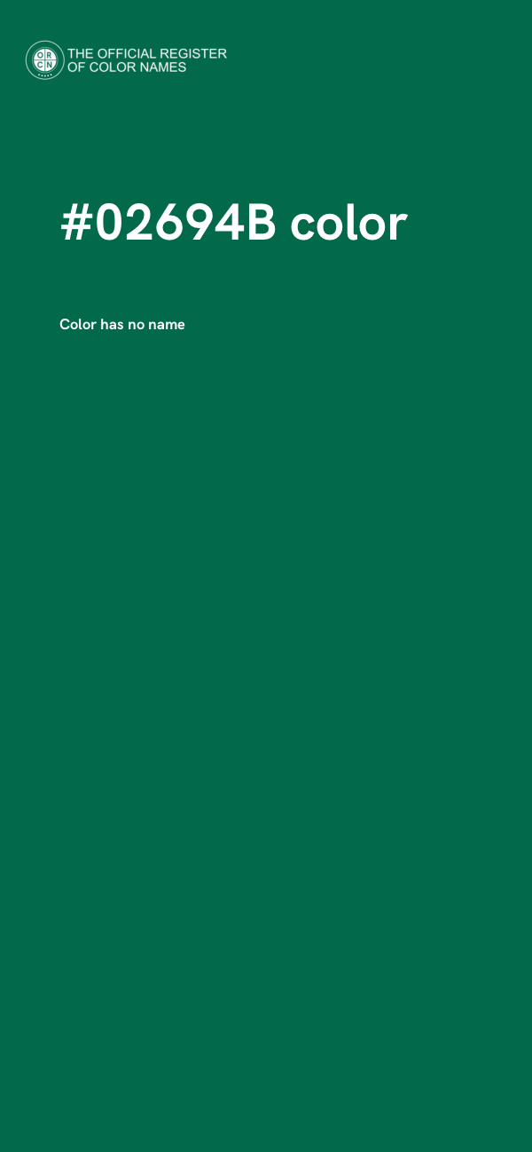 #02694B color image