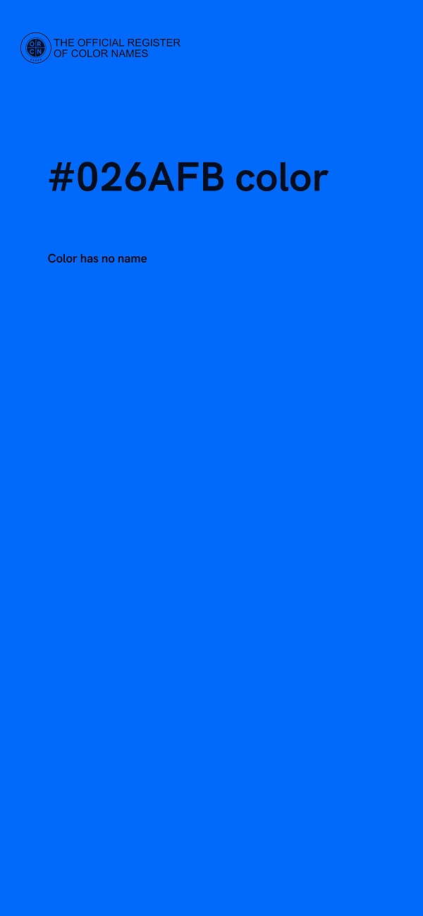 #026AFB color image