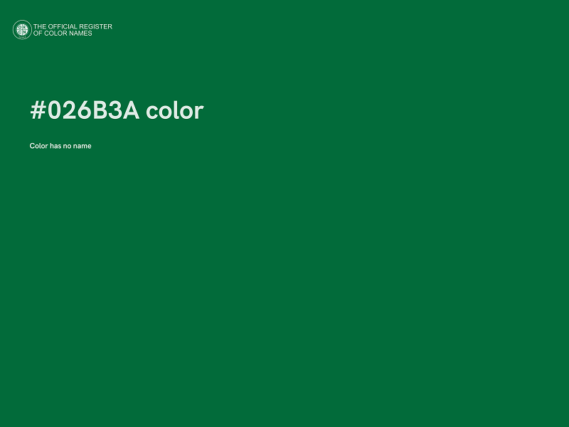 #026B3A color image