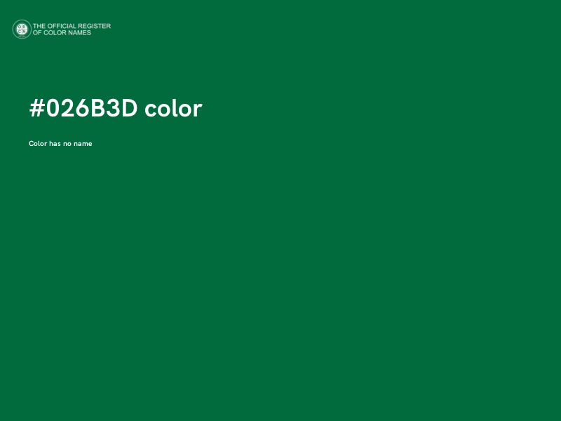 #026B3D color image