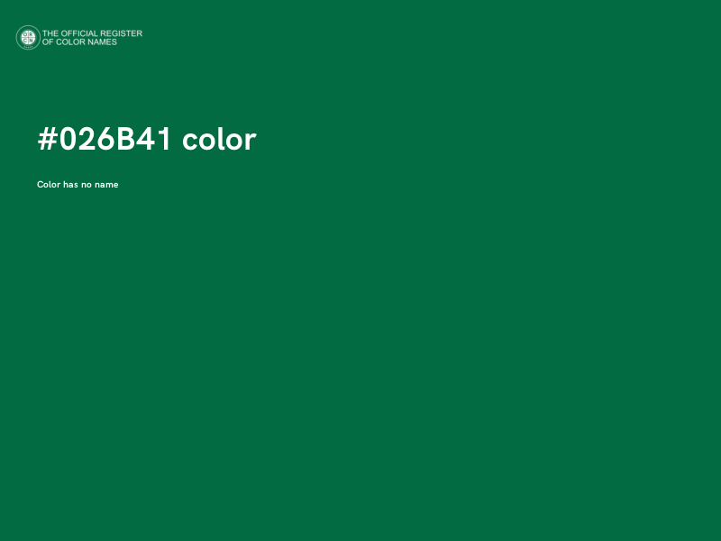 #026B41 color image