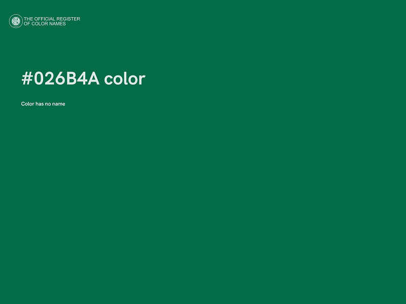 #026B4A color image