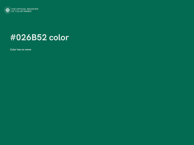 #026B52 color image