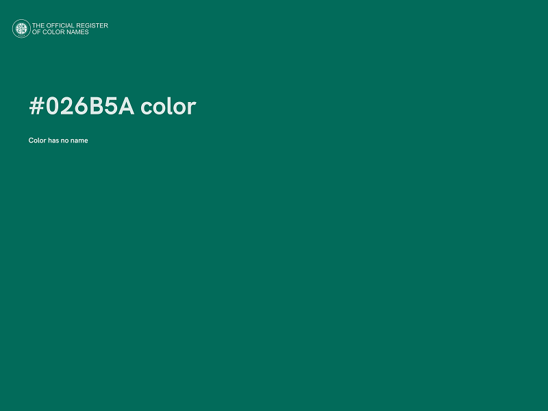 #026B5A color image