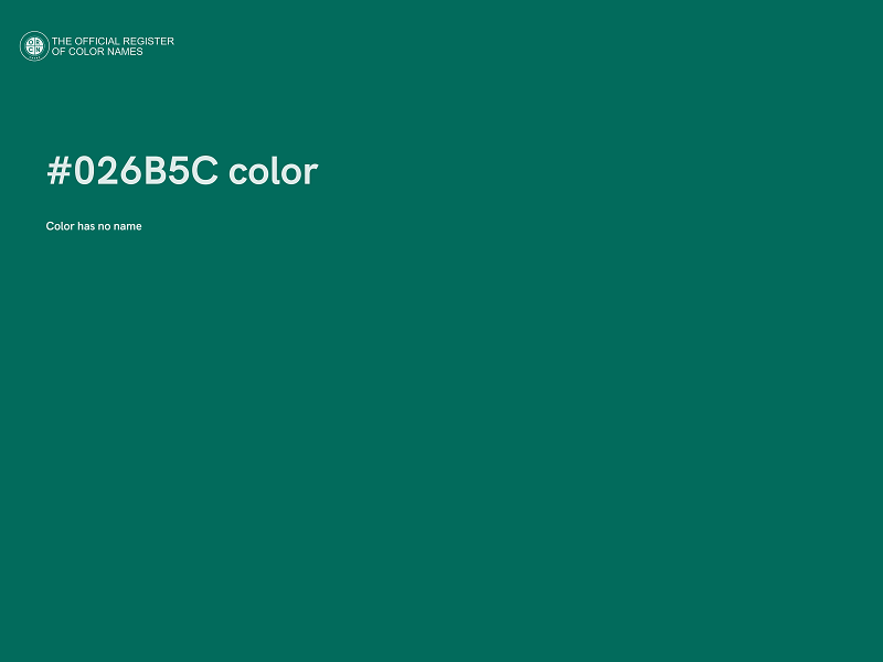#026B5C color image