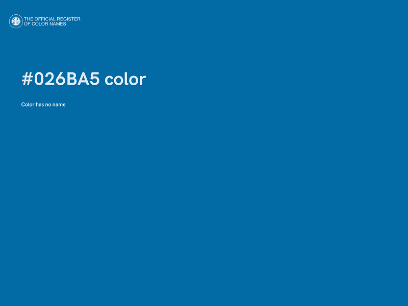 #026BA5 color image