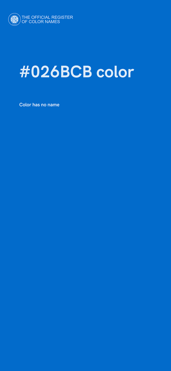 #026BCB color image