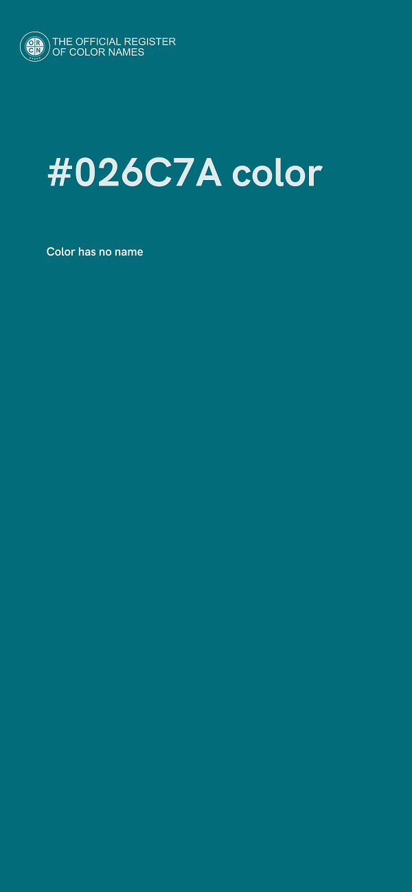 #026C7A color image