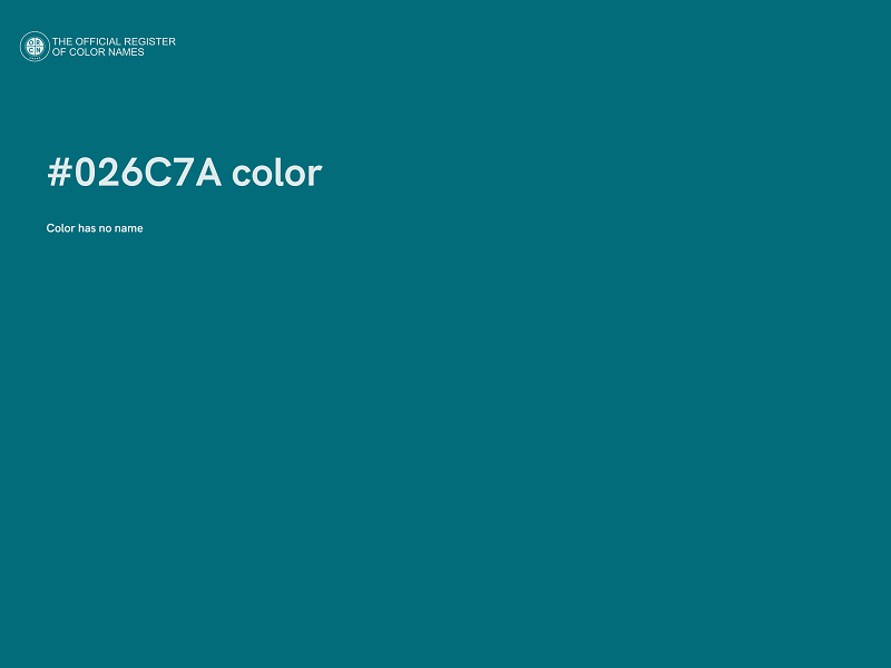 #026C7A color image