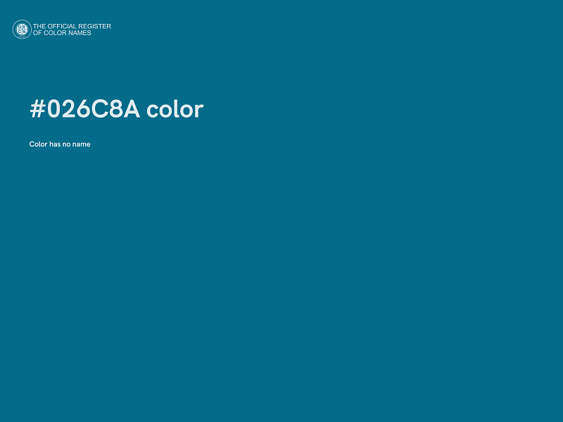 #026C8A color image