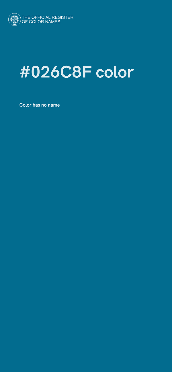 #026C8F color image