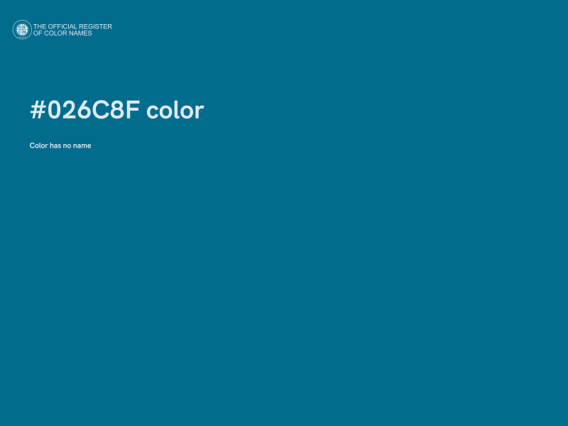 #026C8F color image