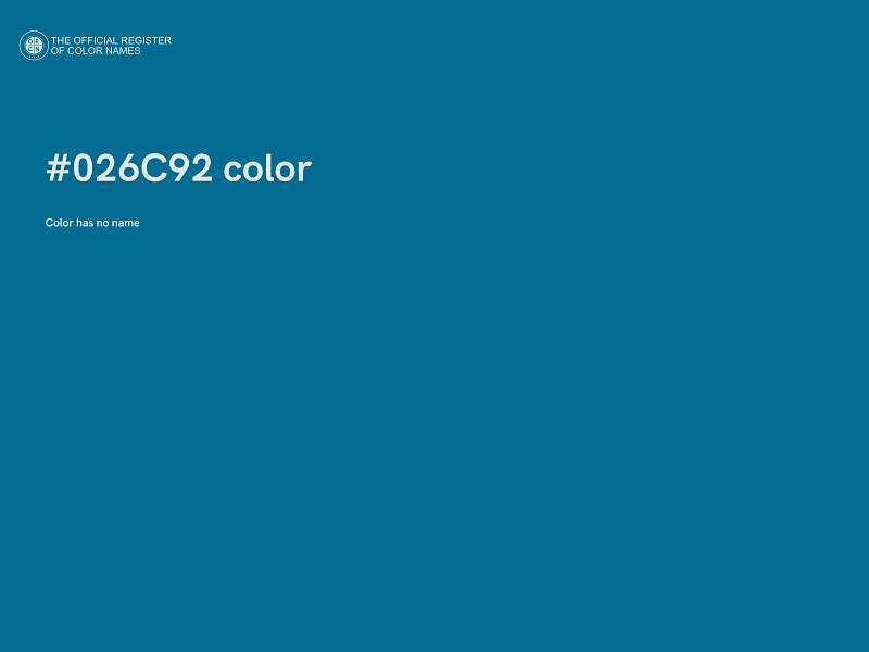 #026C92 color image